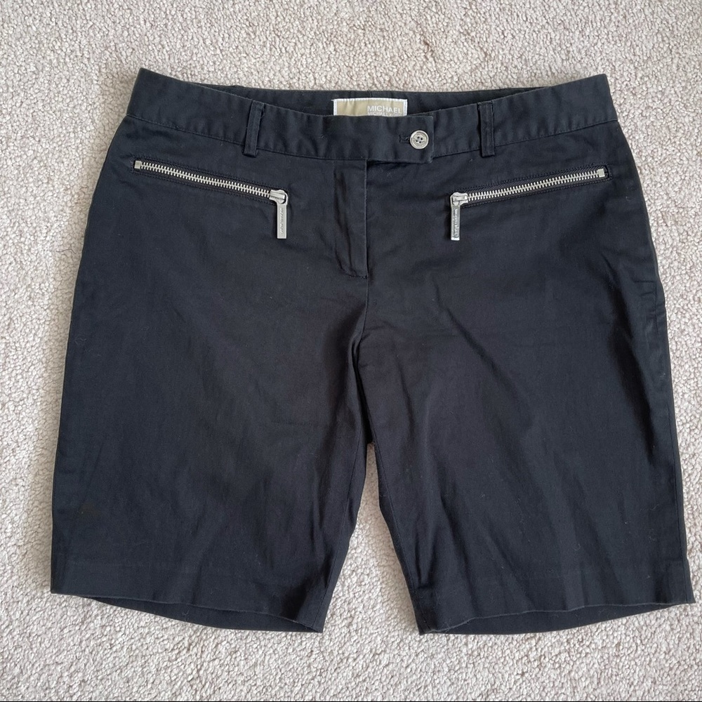 Michael Kors Black Bermuda Shorts